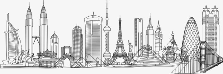 簡(jiǎn)筆畫建筑圖片免費(fèi)下載_高清PNG素材_圖精靈 上海